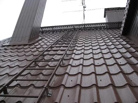 Кровельные лестницы для металлочерепицы и композитной черепицы, L-1,8м/3м | BORGE