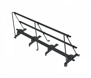 Кровельное ограждение со снегозадержателем Н=0,6 м (универсальное) на металлочерепицу и гибкую черепицу