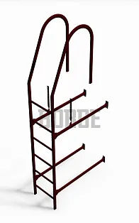 Лестница фасадная, L-1,8м/3м | BORGE