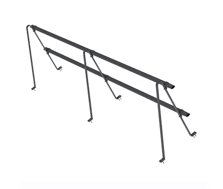 Кровельное ограждение Н=0,6 м (универсальное) на металлочерепицу и гибкую черепицу 