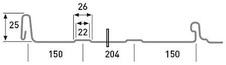 Фальцевая кровля Metehe Lock. Финляндия