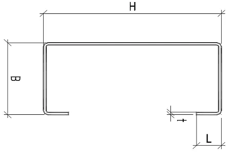 С профиль | Холодногнутый С-образный профиль