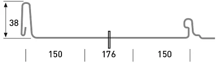 Фальцевая кровля Metehe Lock. Финляндия