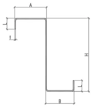 Z профиль | Холодногнутый Z-образный профиль