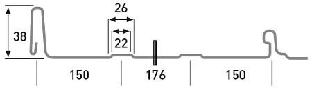 Фальцевая кровля Metehe Lock. Финляндия