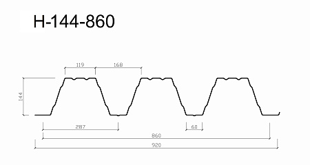 Несущий профлист Н144-860